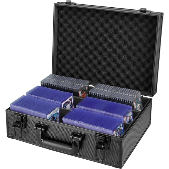 KiddiTouch Toploader Storage Box for 3" x 4" 35pt Rigid Card, Top Loader Card Storage Hard Case, Sports Card Storage Boxes for Trading Cards, Top Loaders Holder (Holds 600  Toploaders)