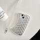 thumbnail image 2 of Funda compatible con iPhone 11, bonita funda 3D con correa para la mano, diseño único y divertido de rombos de silicona TPU, a prueba de golpes, para mujeres y niñas., 2 of 8
