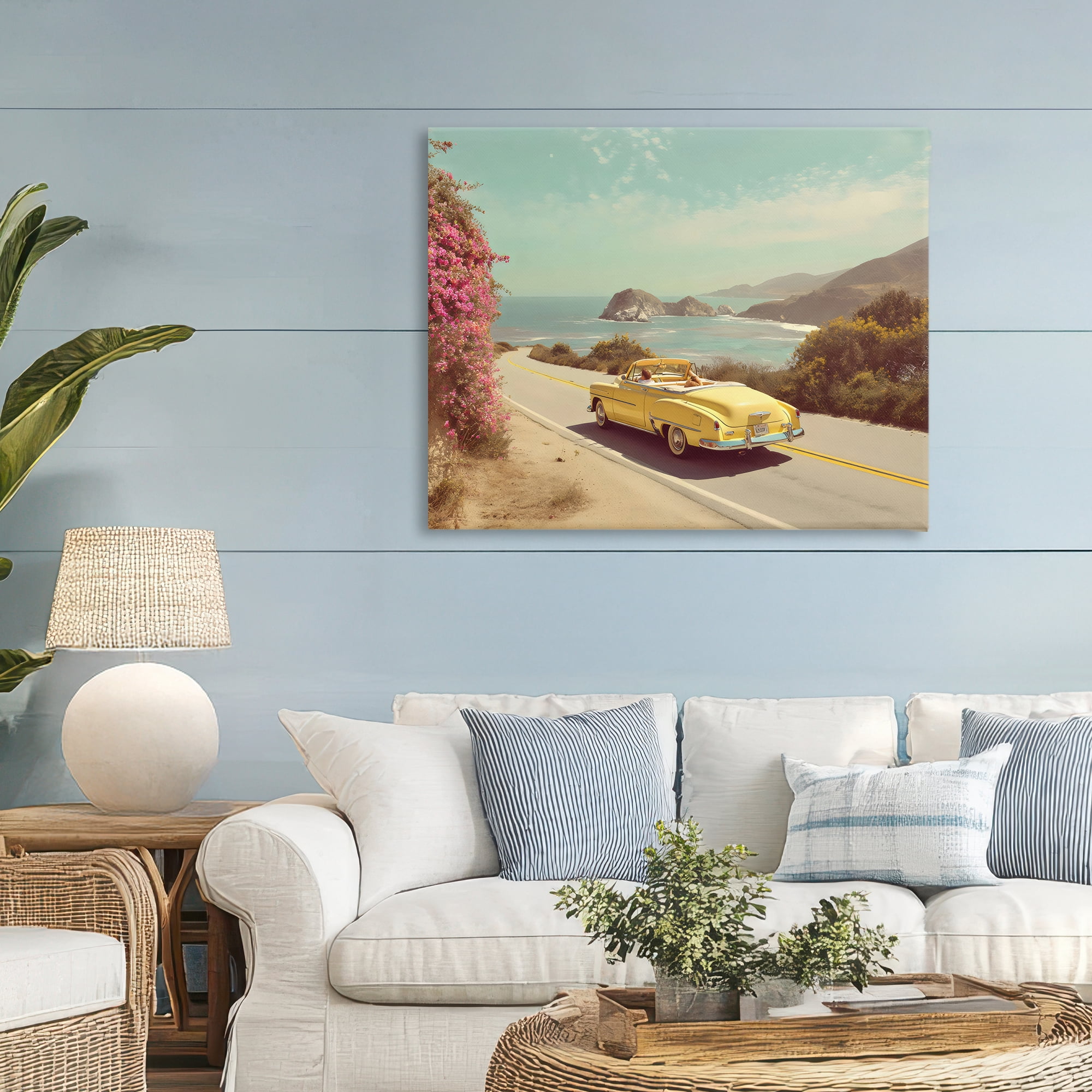 Stupell Industries Vintage Yellow Ride Canvas Wall Art, design by Franklyn Gregory