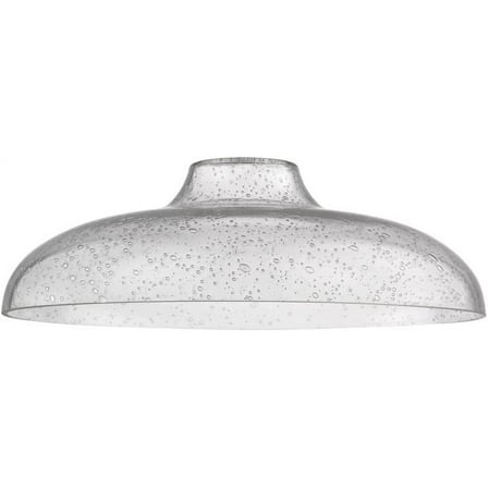 Clear Seeded Glass Shade 14-Inch Wide 1.63-Fitter