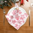 thumbnail image 2 of Coolnut Cloth Napkins 6PCS Peach Blossom Pink Dinner Table Napkin Decorative for Family Party Restaurant Wedding Use 20 Inch Washcloth Gift, 2 of 7
