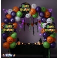 thumbnail image 2 of PMU Halloween Party Decoration "Happy Halloween" Colorful Ghost Design 18 inch Mylar-Foil Balloon Pkg/5, 2 of 7