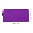 thumbnail image 2 of Unique Bargains Waterproof Zipper File Bags, A6 Document Holders for Office, Purple 3 Pack, 2 of 6