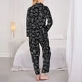 thumbnail image 5 of Lsque The Binding of Isaac Pattern Long Sleeve Pajama Set for Women - Soft 2-Piece Sleepwear and Loungewear Set with Pockets, Comfy Nightwear, 5 of 8