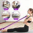 thumbnail image 3 of Hyasfey 6-Tube Sit-up Pedal Resistance Band with Handle Multifunction Tension Rope Elastic Yoga Pedal Puller Body Stretching Trainer Home Gym Workout Equipment, 3 of 7
