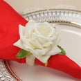 thumbnail image 3 of Apmemiss Clearance 4 Pcs Artificial Rose Flower Napkin Rings, Red Silk Rose Flower Napkin Buckles Rings Faux Rose Flower Napkin Fake Floral Napkin Ring Holder for Home Kitchen Weddings Table Decor, 3 of 3