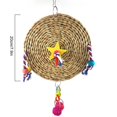 thumbnail image 3 of Parrot Chewing Toy Round Grass Woven Hanging Bird Chew Toy Parrot Rattan Ball, 3 of 10