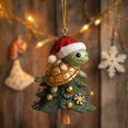 thumbnail image 4 of Clearance Cute Turtle with Santa Hat Acrylic Ornament for Christmas Tree, 4 of 4