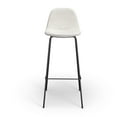 thumbnail image 4 of Pemberly Row Modern Boucle Bar Height Stools (Set of 2) in White, 4 of 5