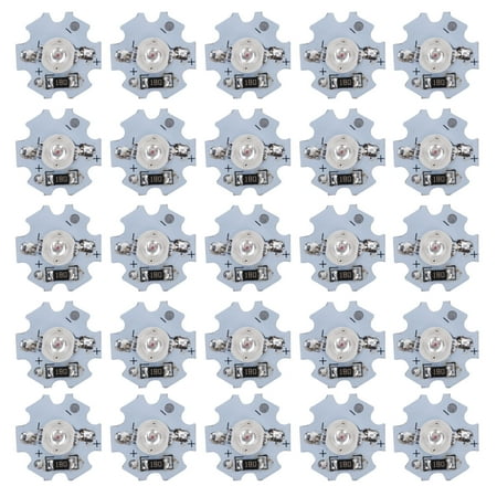 

Light Source Chip 25Pcs LED Chip For Flashlights For DIY Lighting Fixtures Red Light: 620-625NM