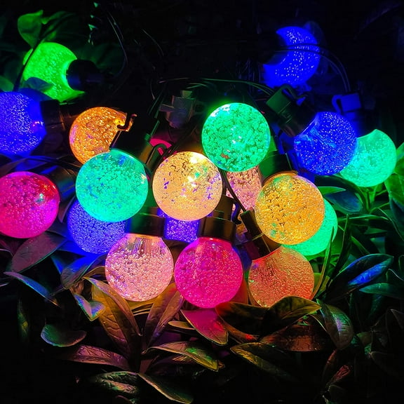 Bibana35 FT Globe String Lights Outdoor Commercial Grade Light with 20 G50 Shatterproof LED Bulbs Waterproof Extendable for Indoor Outdoor Wedding Garden Party Christmas Trees Decoration (Multicolour)