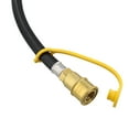 thumbnail image 3 of BISupply Low Pressure Regulator Hose 8ft Steel Propane Gas Grill and Heater, 3 of 7