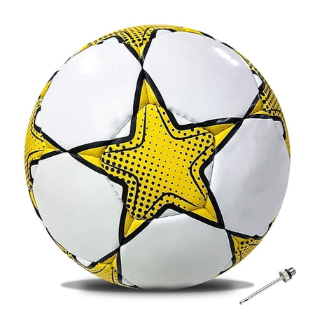 Synco World Cup Football | Training Football | Soccer Ball Size-5 | Yellow Color | 1 Pc | Construction Type Hand Stitched | Number Of Panel 32 Water Resistant Yes
