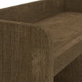 thumbnail image 4 of Woodland Engineered Wood Hall Tree with Shoe Bench, Ash Brown, 4 of 9