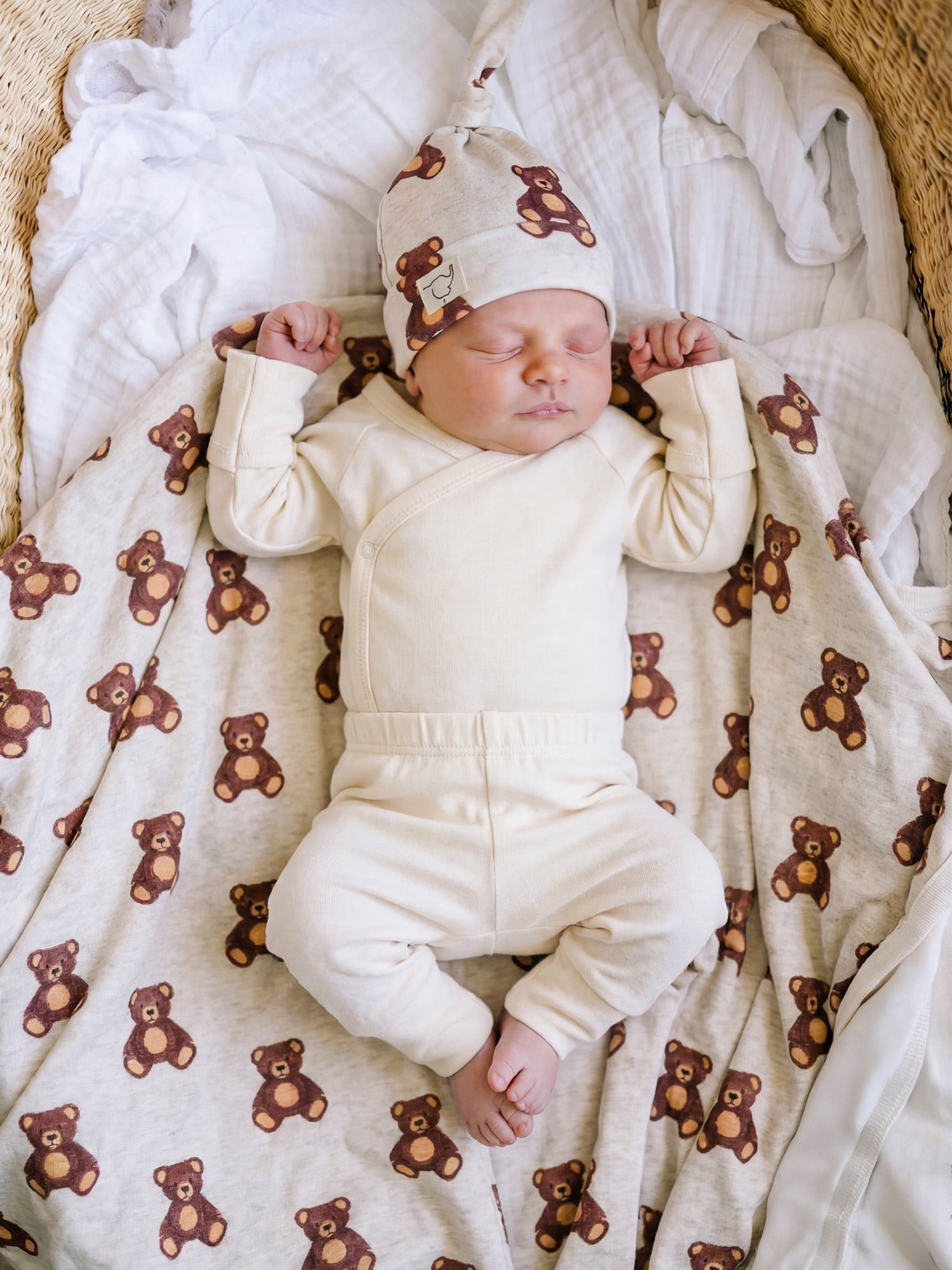 M+A by Monica + Andy Organic Cotton 5-Piece Gift Box Set, Sizes Newborn - 3-6 months