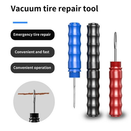 

xinRui High Strength Vacuum Tire Repair Tool Convenient to Carry Save Space Portable Compact Tire Repair Drill Bit for Bicycle