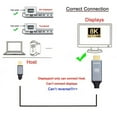 thumbnail image 2 of CY Mini DisplayPort 1.4 Source to HDMI 2.0 Display 8K 60hz UHD 4K MINI-DP to HDMI Male Monitor Cable, 2 of 8