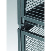 Critter Nation by MidWest Homes for Pets Double Unit Small Animal Cage, Habitat for Rats, Chinchillas, Ferrets, Sugar Gliders, Tool-Free Assembly, with Full-Width Doors, Shelves & Removable Base Pans