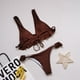 thumbnail image 4 of Traje de baño cómodo con estilo para mujer Bikini de traje de baño dividido con volantes de talla grande OAVQHLG3B Store lin121212, 4 of 4