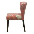 thumbnail image 5 of CRO Decor Cambodia Red Upholstered Solid Wood Dining Chair (Set of 2), 5 of 7