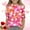 A56 Hot Pink, variant on Xdegoge Girls Valentines Shirt 3/4 Sleeve Crew Neck Pullover Tops Toddler Heart Printed Fashion Tops Y2K Streetwear Tee Shirts