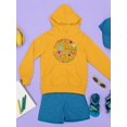 thumbnail image 3 of Circle Of Flowers Hoodie Juniors -Image by Shutterstock,  Medium, 3 of 4