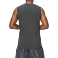 thumbnail image 2 of J. METHOD Men's Premium Basic Casual Muscle Tank Top Sleeveless Crewneck Active Workout T Shirts NEMT107 Dark Grey 5XL, 2 of 4