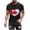 Black, variant on Men's National Pride Maple Leaf Print T-Shirt, Short Sleeve Patriotic Casual Crew Neck Tee, Quick Dry Summer Canadian Flag Inspired Top, M-3XL