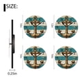 thumbnail image 2 of Non-Ticking Sweep Movement Wall Clock Battery Operated Analog Wall Clocks Decorative for Bedroom-Gold Anchor Dots Stripes Printed Style(16inch), 2 of 4