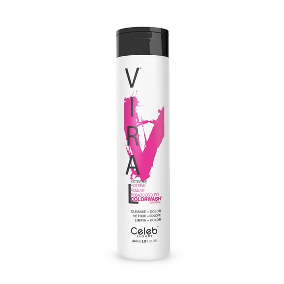 Vivid Hot Pink Colorwash