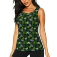 thumbnail image 2 of Haiem Tropical Leaves1 Workout Tank Tops for Women, Athletic Sports Slim-Fit Tank Tops, Compression Sleeveless Dry Fit Shirts,Athletic Shirt-XX-Large, 2 of 9