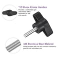 thumbnail image 3 of Uxcell Tee Wing Knobs Thumb Screws Clamping Screw Knob 4Pcs M5 x 20mm, 3 of 6