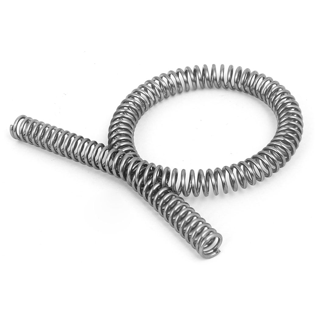 1.5mmx10mmx305mm 304 Stainless Steel Compression Springs Silver Tone