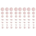 thumbnail image 4 of Pearl Dots Stoneware Dinnerware Set (56pc Set, Pink), 4 of 7