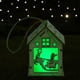 thumbnail image 5 of Adorno navideño colgante decorativo con luz nocturna de casa de madera en miniatura que EstiloE perfecl Casa de madera, 5 of 8