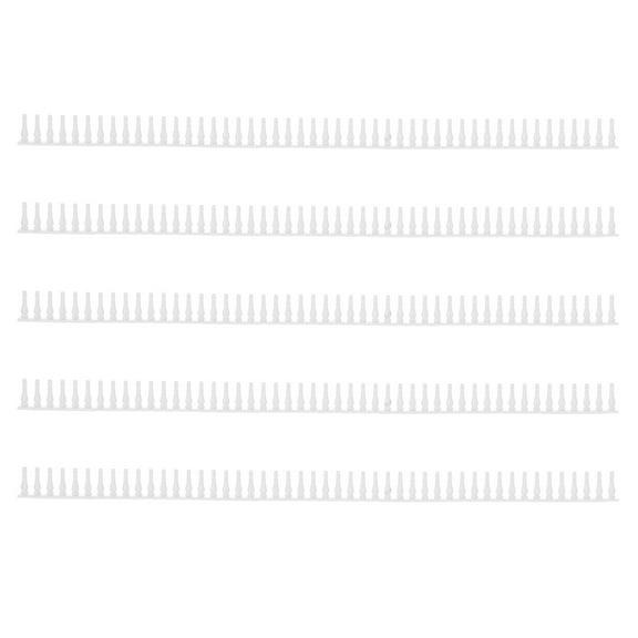 TABLZONE Miniature White Dollhouse Fences, Rectangular Shape, 5-Piece Set for Crafts, Decorations, and Model Building