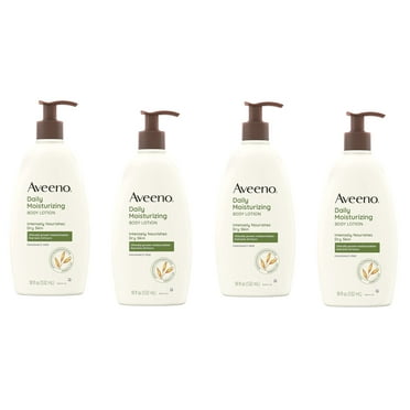 4 Pack Aveeno Active Naturals Daily Moisturizing Lotion, 18 Ounce, Each