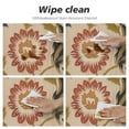 thumbnail image 4 of WYYP  Luxury Velvet Red Decor Table Cloth Table,Reddish Brown Floral Vintage Pattern Table Cover,Fabric Decoration Tablecloth for Kitchen,Parties,Banquets,Thanksgiving, White, 4 of 7