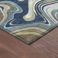 thumbnail image 3 of Addison Rugs Chantille Indoor/Outdoor Contemporary Abstract Navy Machine Washable Rectangle Rug, 3' x 5', 3 of 8
