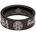 thumbnail image 5 of Tibetan Prayer Tungsten Carbide Ring, 5 of 9