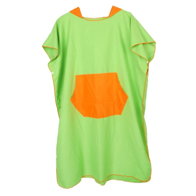 Deportes acuáticos Surf Natación Poncho con capucha Traje de neopreno Cambio de Toalla y bolsillo Verde kusrkot Bata cambiadora de surf