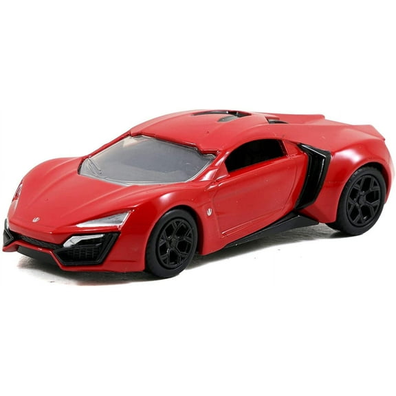 Jada Toys Fast & Furious 1:55 Lykan Hypersport Build N' Collect Die-cast Model Kit, Toys for Kids and Adults, Red