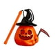 thumbnail image 1 of Linterna de calabaza de Halloween, lámpara de escritorio de mano iluminada con forma de calabaza para niños, luz amarilla intermitente para porche, Con hoz, 1 of 9