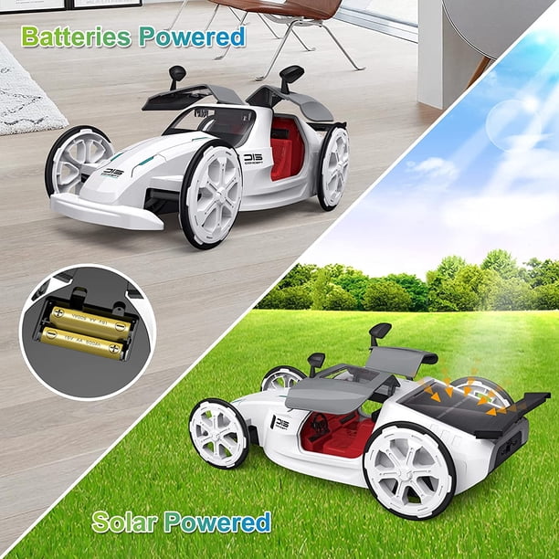 Kit Construction Voiture Solaire En Bois – Jouet Scientifique DIY Pour Enfants 8 Ans Et Plus – Éducatif, écologique