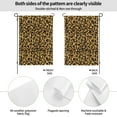 thumbnail image 4 of Sigee Gold Glitter Leopard for Live Happy Decorative Small Garden Flag,Double Sided Yard Flags Holiday Garden Flags for All Seasons, 4 of 9