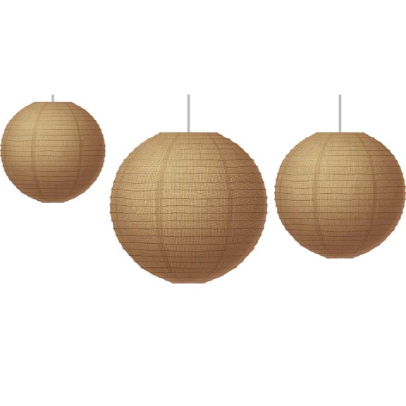 Teacher Created Resources Burlap Design Paper Lanterns, Pack of 3