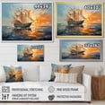 thumbnail image 4 of Designart "Melodic Maritime Adventures II" Sailing Boat Floater Framed Canvas Art Print, 4 of 7