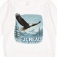thumbnail image 3 of Inktastic Juneau Alaska Bald Eagle Mountain Landscape Toddler Sweatshirt, 3 of 4