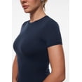 thumbnail image 4 of Remera INLYRIC Inbarely de manga ultra corta ajustada azul XL, 4 of 7