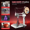 thumbnail image 4 of Filamento PLA de seda 3DHoJor 1,75 mm Negro Rojo Filamento de impresora 3D PLA de doble color Coextrusión 2 en 1 Carrete de 1 kg (2,2 libras) Filamento de impresión 3D Precisión dimensional +/- 0,03 m, 4 of 6